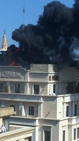 Fire in Le patio Hotel Downtown
